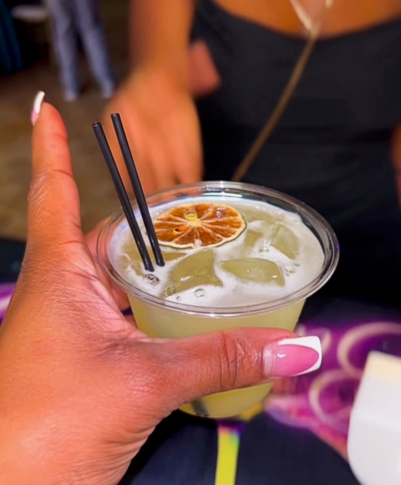 Signature cocktail close-up